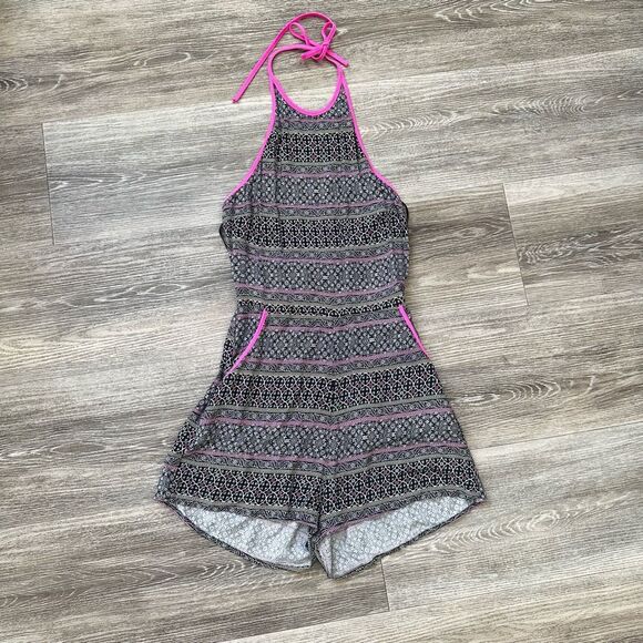 Mink Pink black and pink halter short romper - Picture 13 of 13